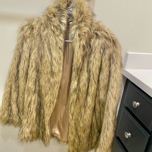 Asos Faux Fur Coat - Size 0